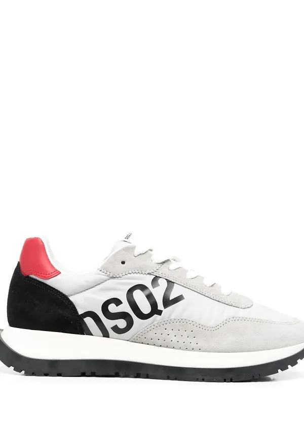 Dsquared2 låga sneakers med panel - Grå