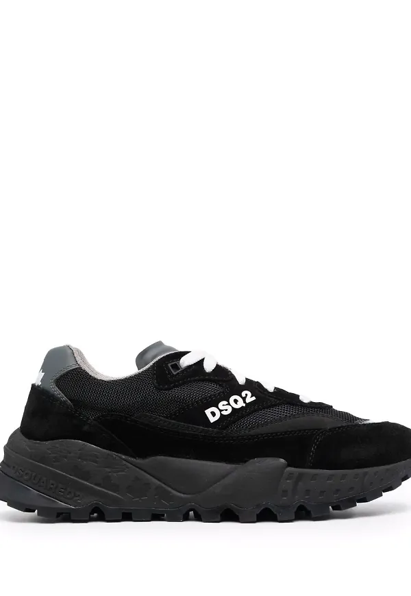 Dsquared2 låga sneakers med panel - Svart