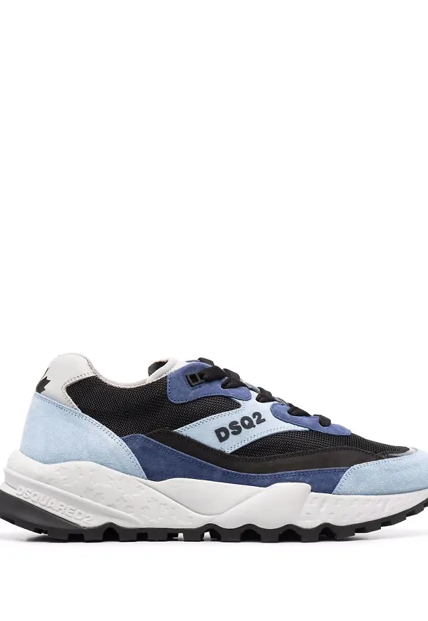 Dsquared2 låga sneakers med panel - Svart