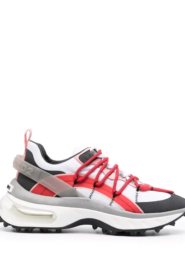 Dsquared2 låga sneakers med panel - Vit