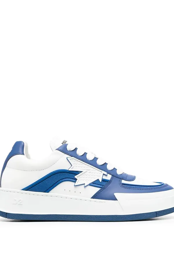 Dsquared2 låga sneakers med panel - Vit