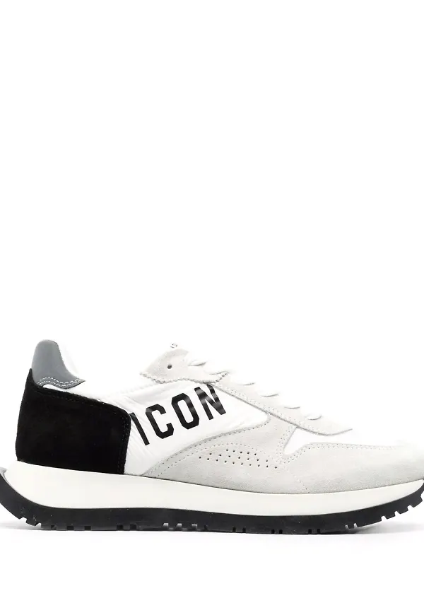Dsquared2 låga sneakers med panel - Vit
