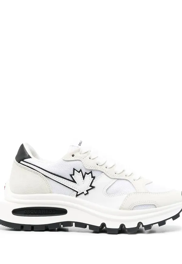 Dsquared2 låga sneakers med panel - Vit
