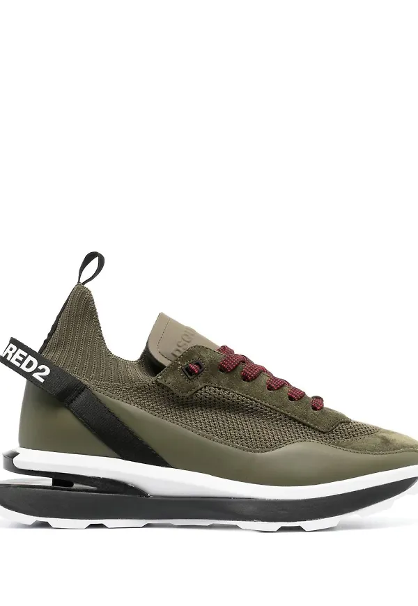 Dsquared2 låga strumpsneakers - Grön