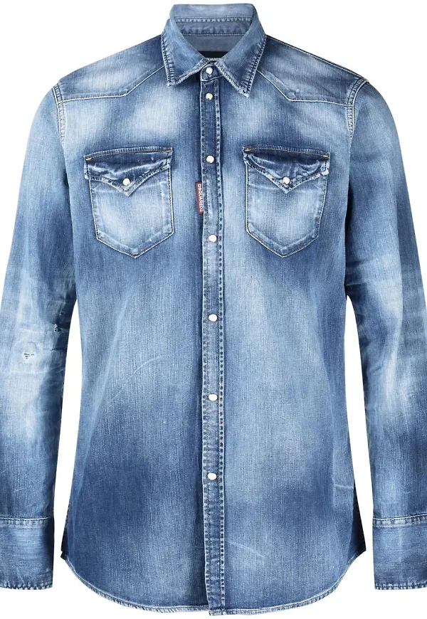 Dsquared2 långärmad skjorta - Blå