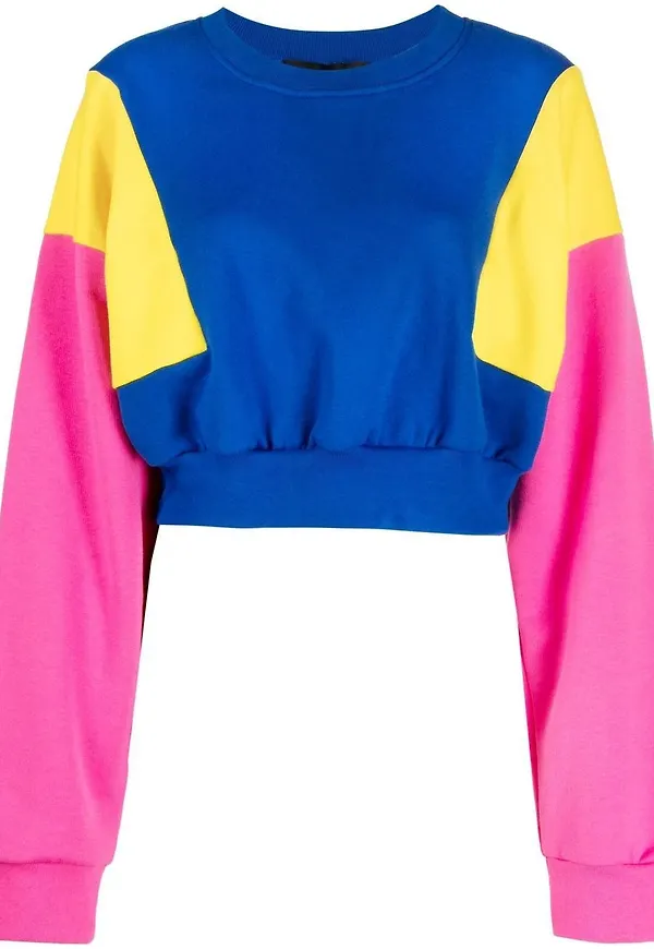 Dsquared2 långärmad sweatshirt med färgblock - Blå