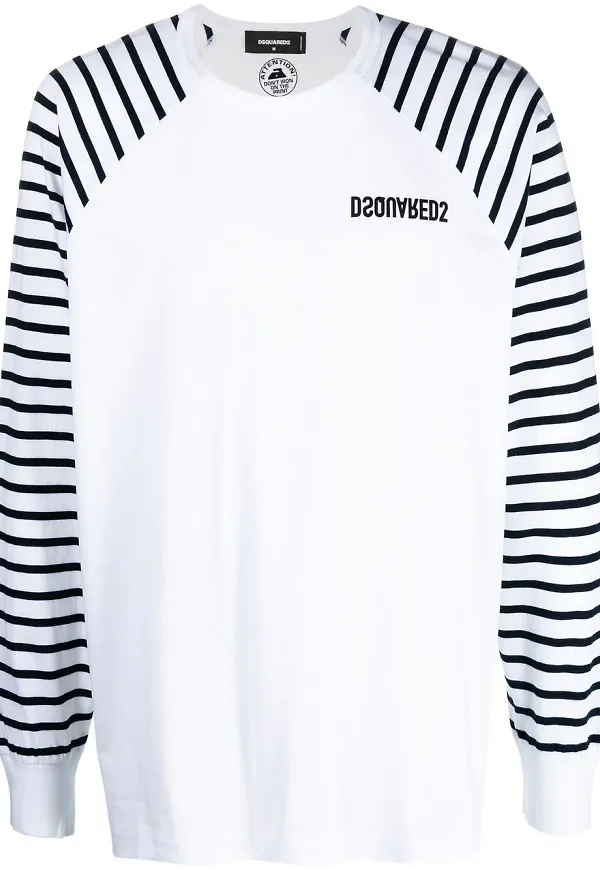 Dsquared2 långärmad t-shirt - Vit