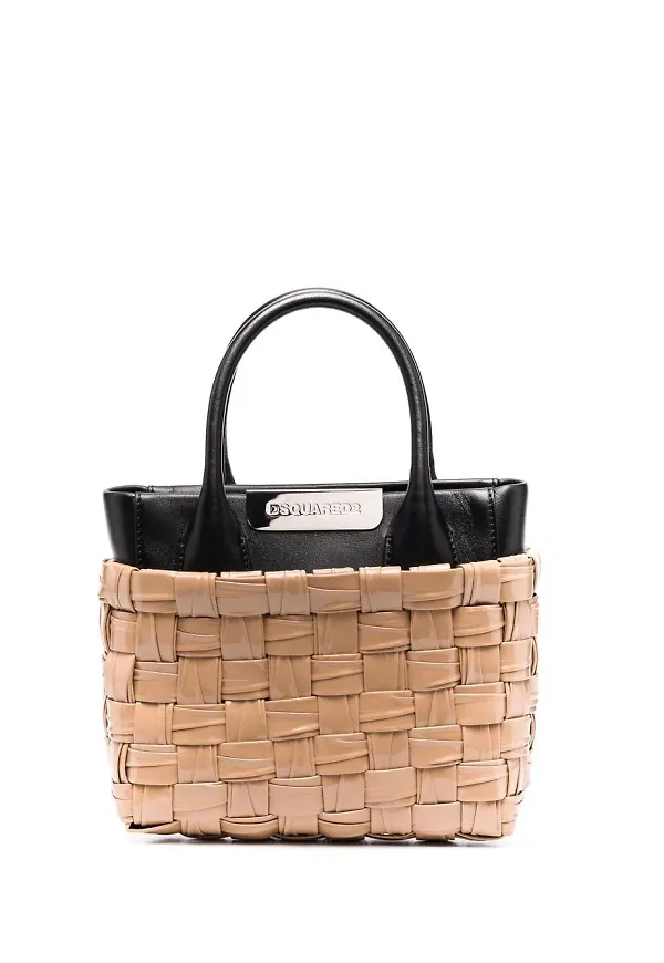Dsquared2 Mama vävd totebag - Neutral