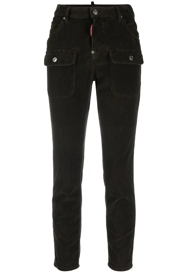Dsquared2 manchesterbyxor med smal passform - Brun