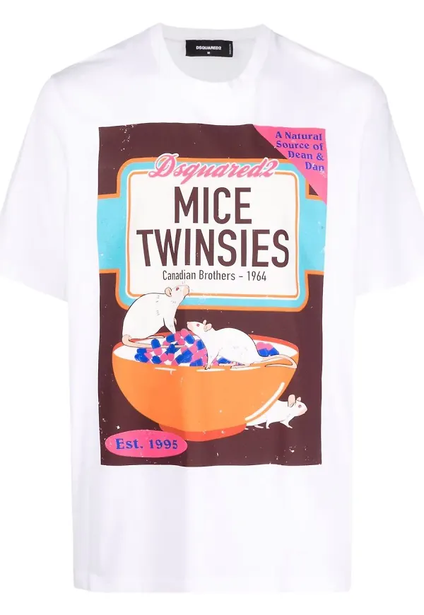 Dsquared2 Mice Twinsies t-shirt - Vit
