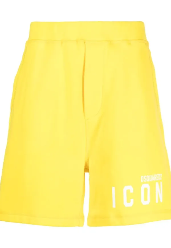 Dsquared2 mjukisshorts med logotyp - Gul