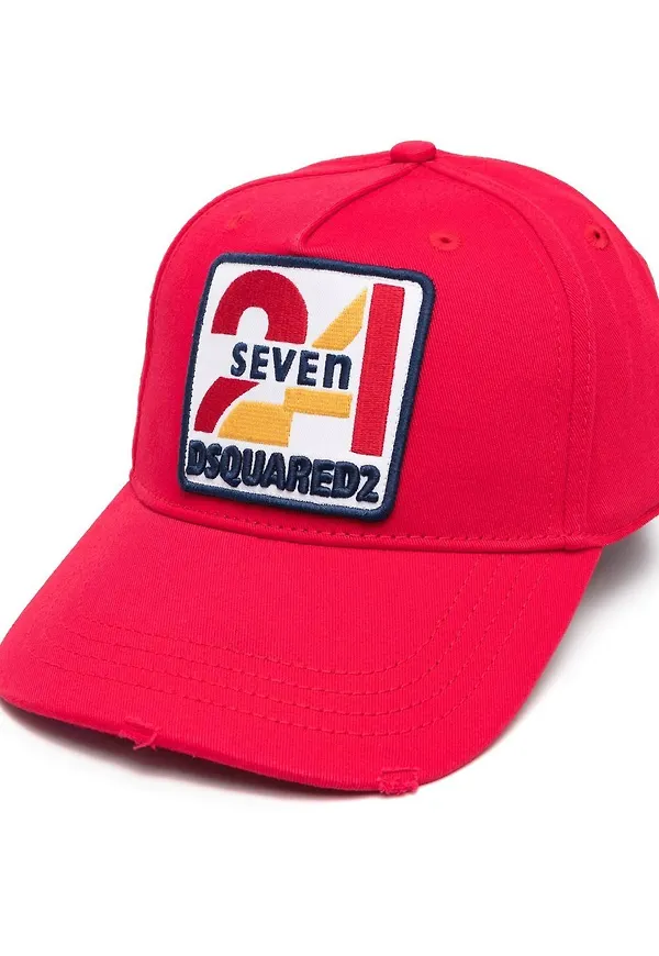 Dsquared2 patch-detail baseball cap - Röd