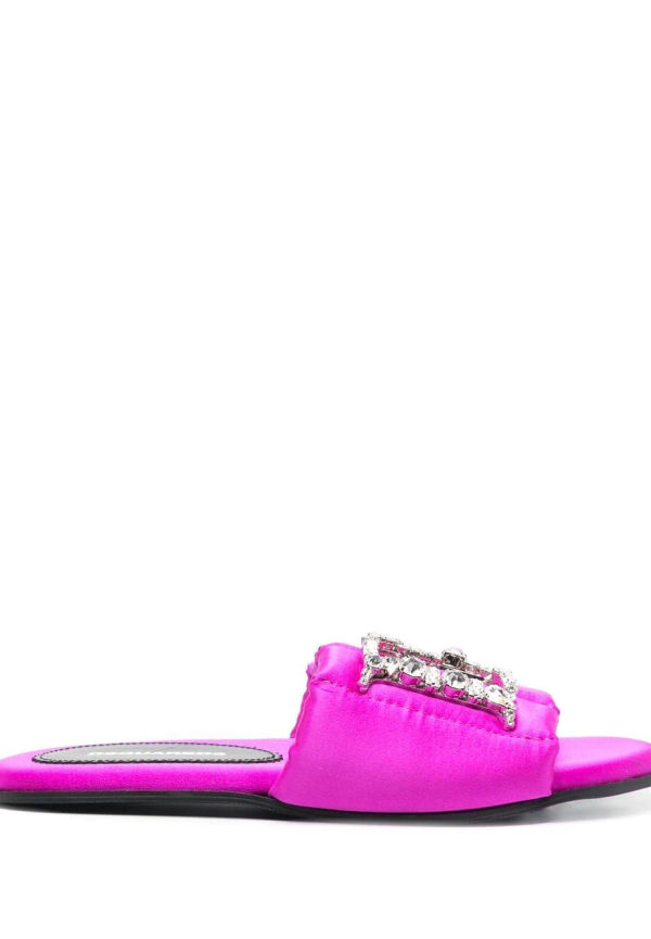 Dsquared2 platta sandaler med strass - Rosa