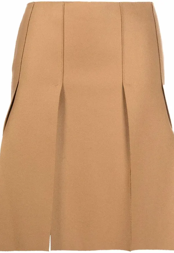 Dsquared2 plisserad kjol med slits - Neutral