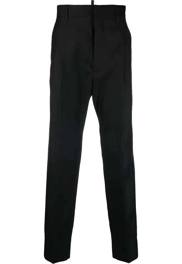 Dsquared2 plisserade finbyxor - Svart