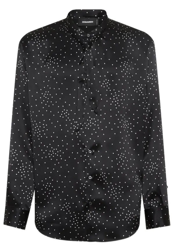 DSQUARED2 prickig skjorta - Svart