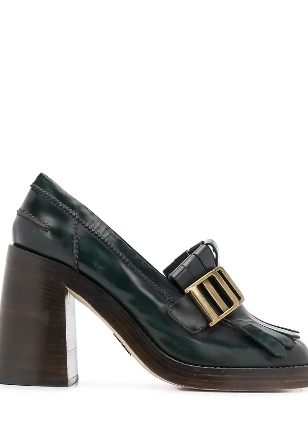 Dsquared2 pumps med fransar - Grön