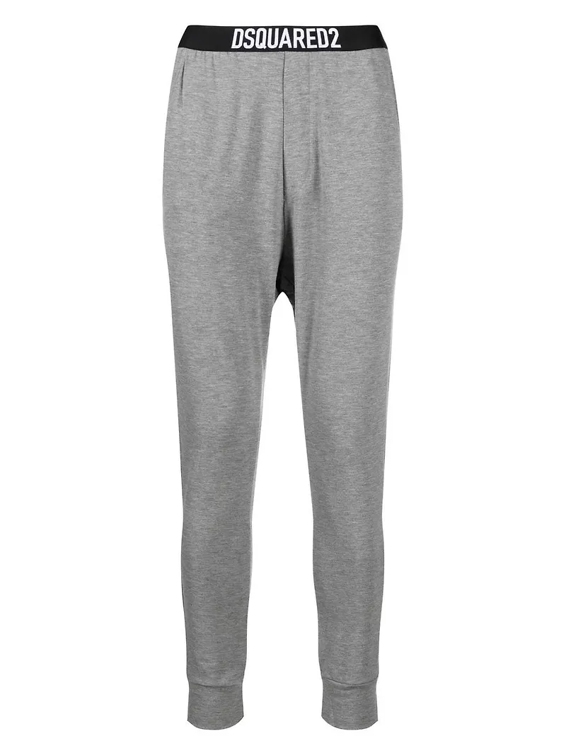 Dsquared2 pyjamasbyxor med logotypband - Grå