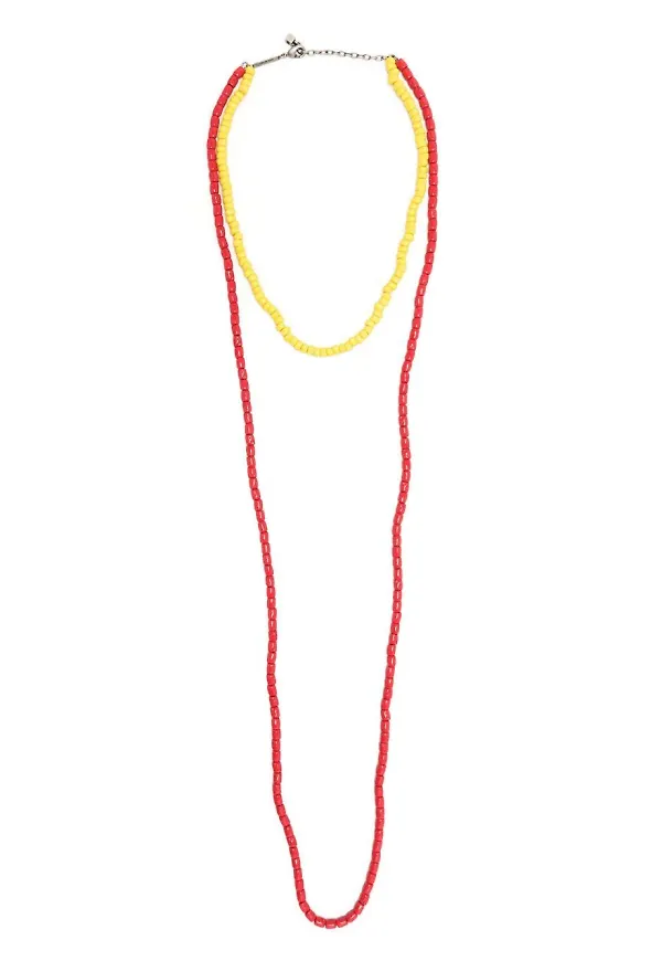 Dsquared2 pärlprytt halsband - Gul