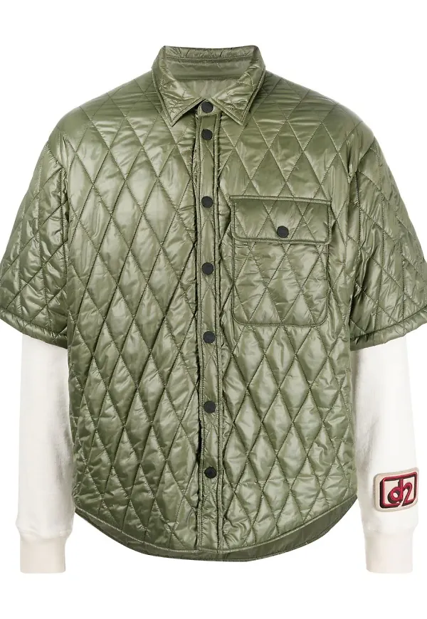 Dsquared2 quiltad skjorta - Grön