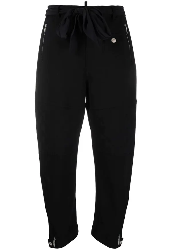 Dsquared2 quiltade croppade sweatpants - Svart
