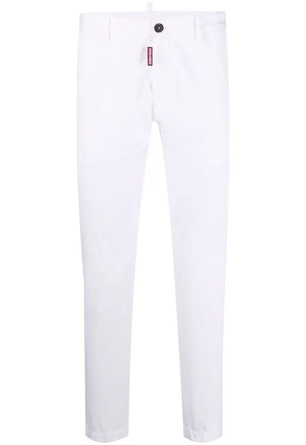 Dsquared2 raka byxor - Vit