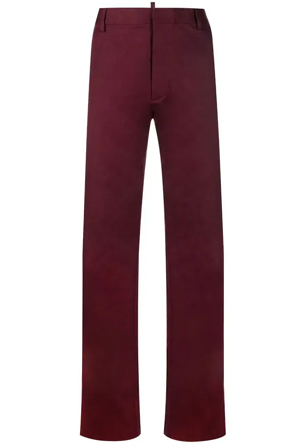 Dsquared2 raka finbyxor - Röd