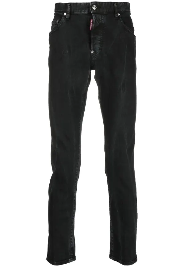 Dsquared2 raka slim fit-jeans - Svart