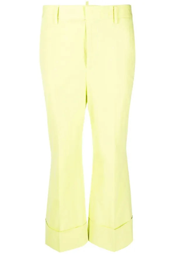 Dsquared2 raka trekvartsbyxor - Grön