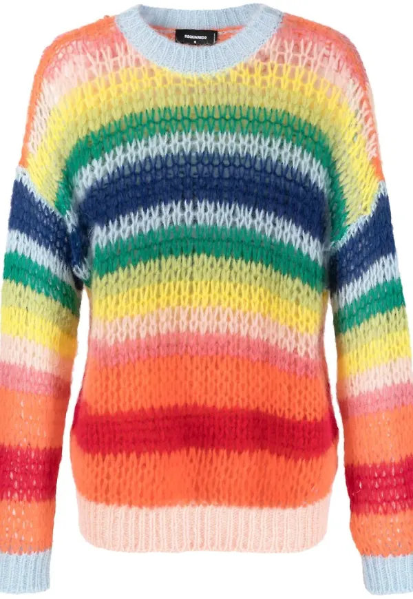 Dsquared2 randig tröja - Blå