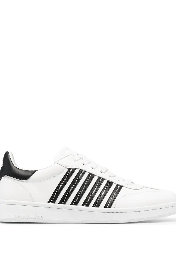Dsquared2 randiga sneakers - Vit