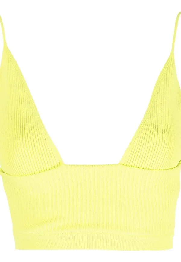 Dsquared2 ribbstickad bralette - Grön