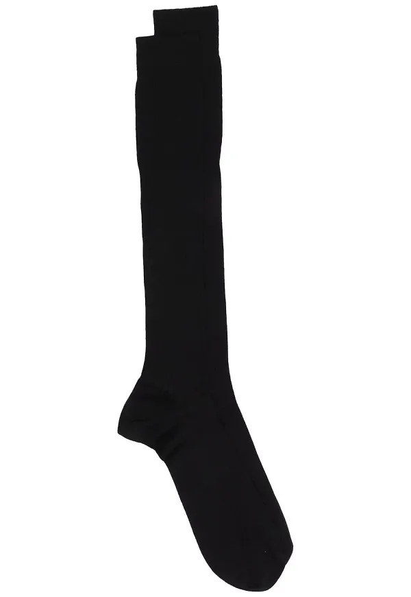 Dsquared2 ribbstickade ankelstrumpor - Svart