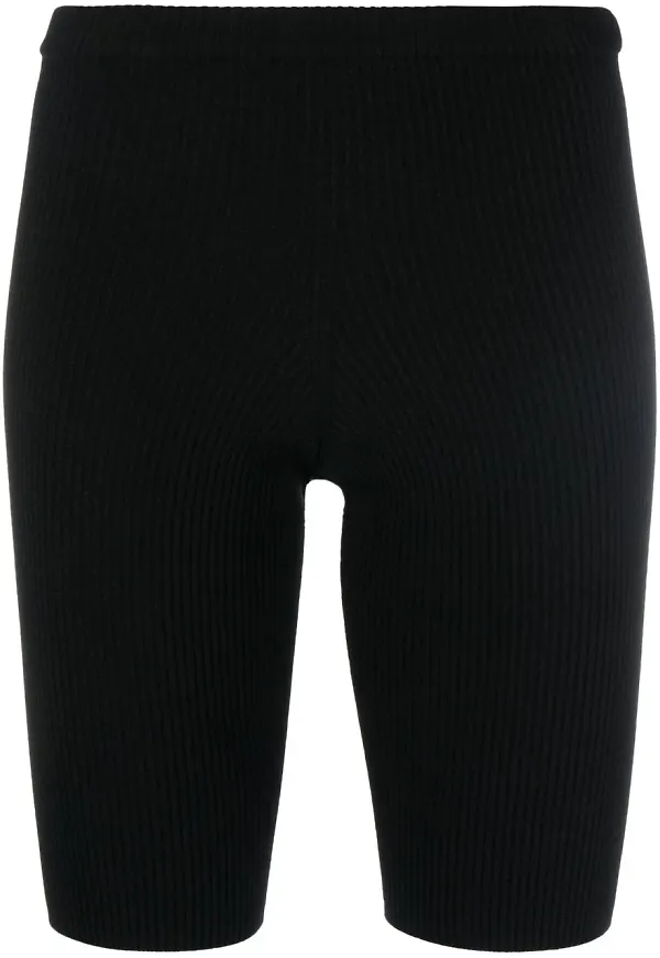 Dsquared2 ribbstickade cykelbyxor - Svart
