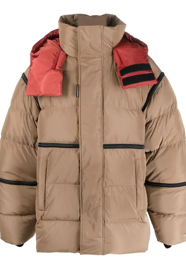 Dsquared2 rock med vadderad panel - Brun