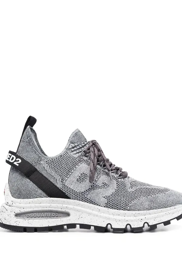 Dsquared2 Run DS2 stickade sneakers - Grå