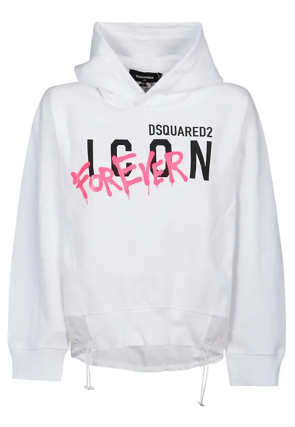 Dsquared2 S80Gu0058S25516100 Sweatshirt Vit, Dam