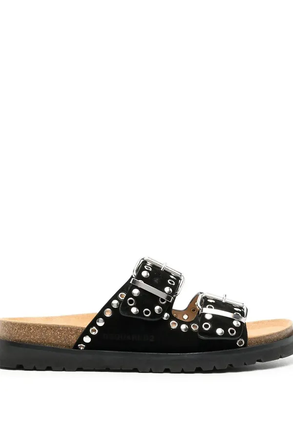 Dsquared2 sandaler med spännen - Svart