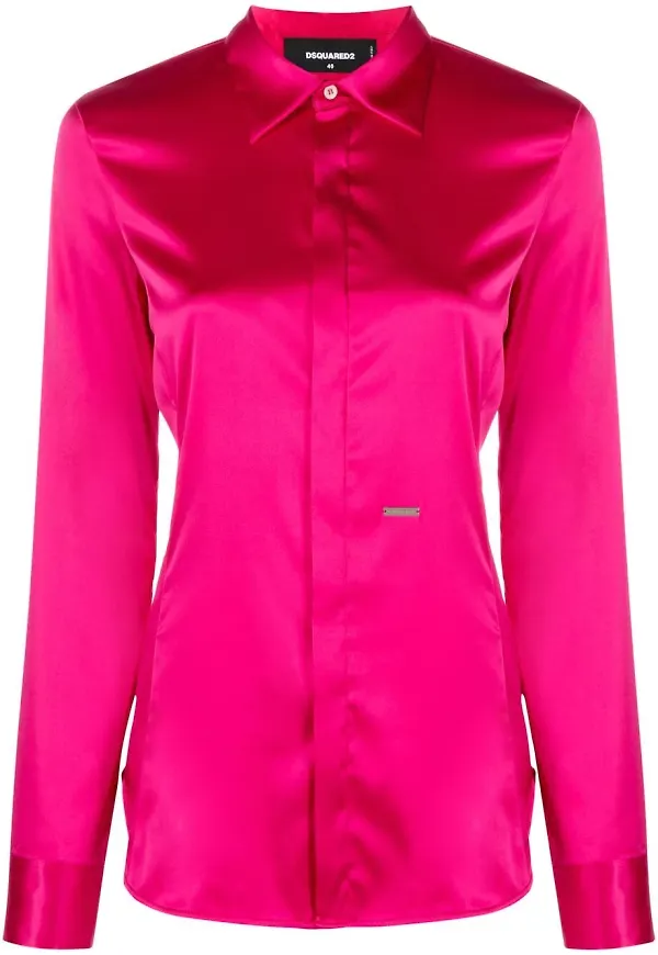 Dsquared2 satinskjorta - Rosa