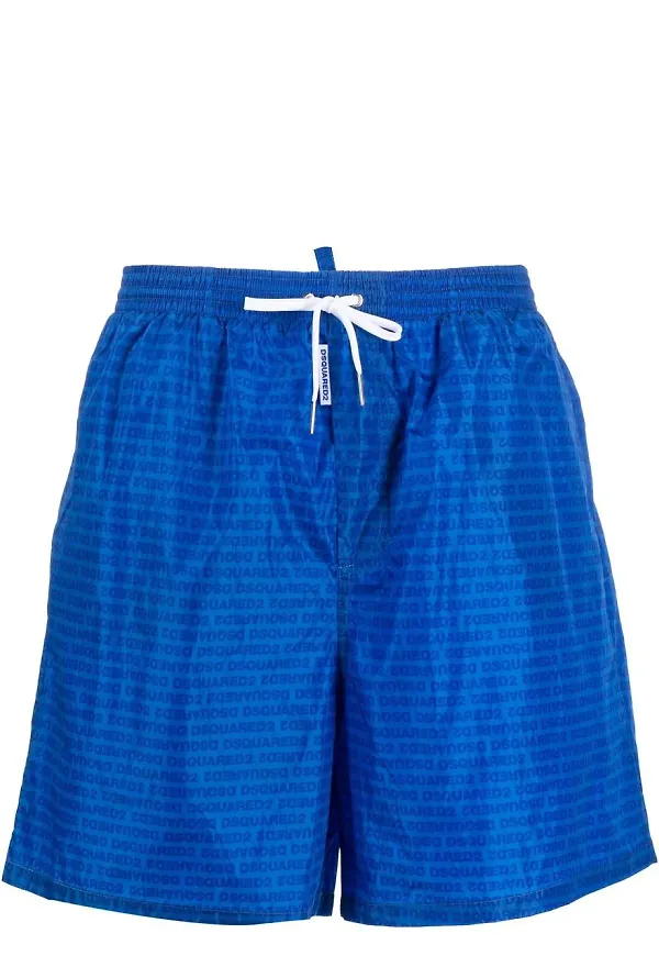 Dsquared2 shorts med dragsko - Blå