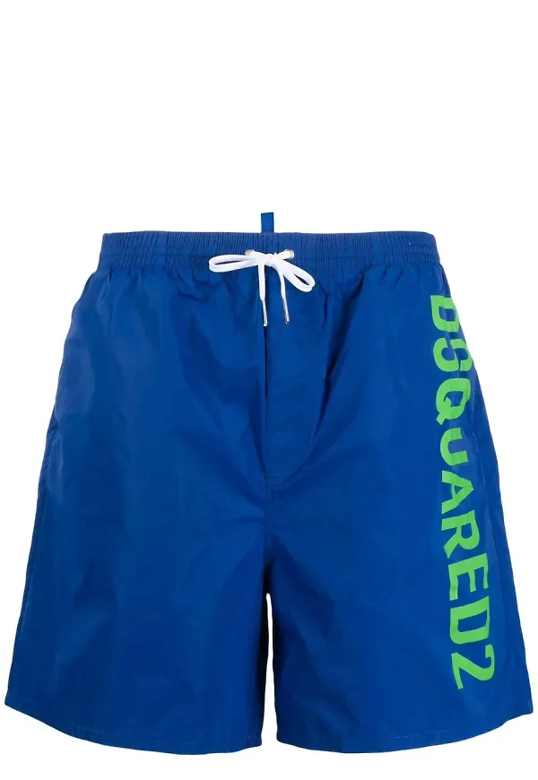 Dsquared2 shorts med dragsko - Blå