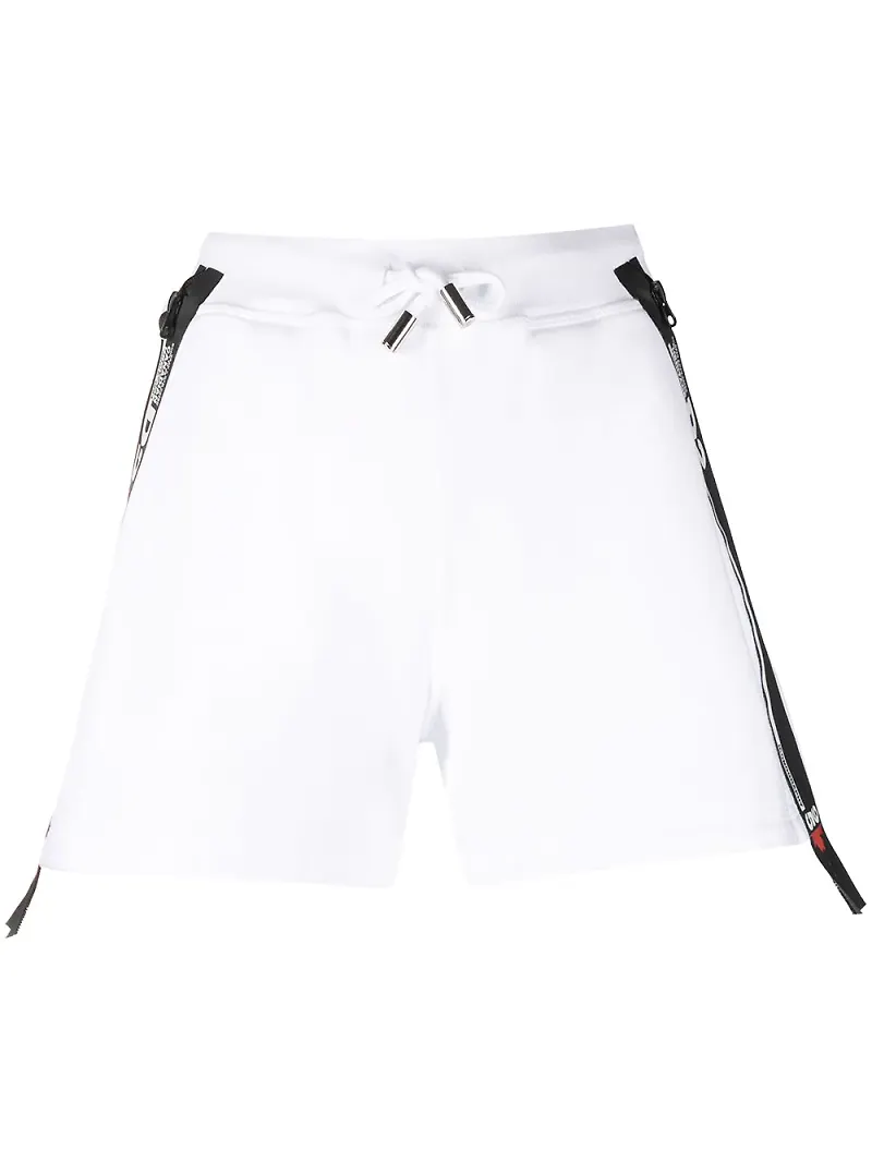 Dsquared2 shorts med logotypband - Vit