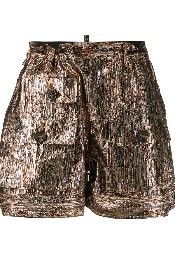 Dsquared2 shorts med metallic-effekt
