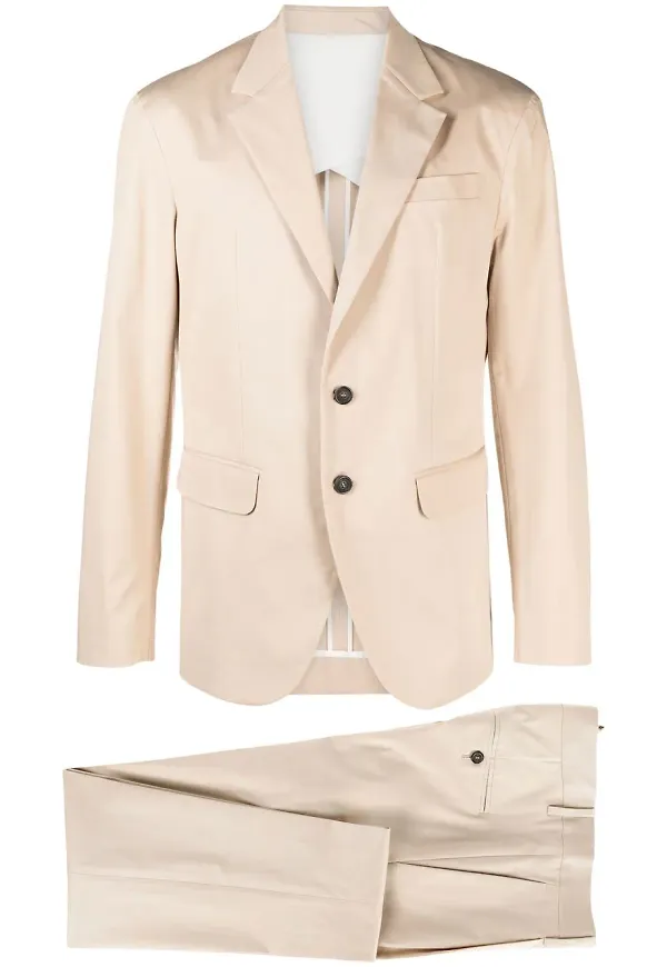 Dsquared2 single-breasted cotton-blend suit - Neutral