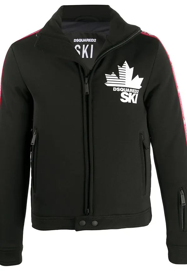 Dsquared2 skidjacka med dragkedja - Svart