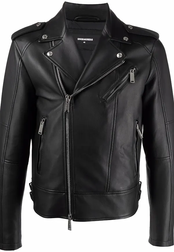 Dsquared2 skinnjacka i bikermodell - 900 BLACK