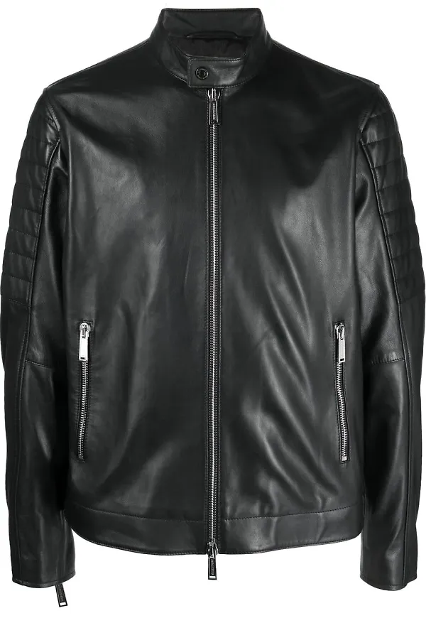 Dsquared2 skinnjacka med dragkedja - Svart