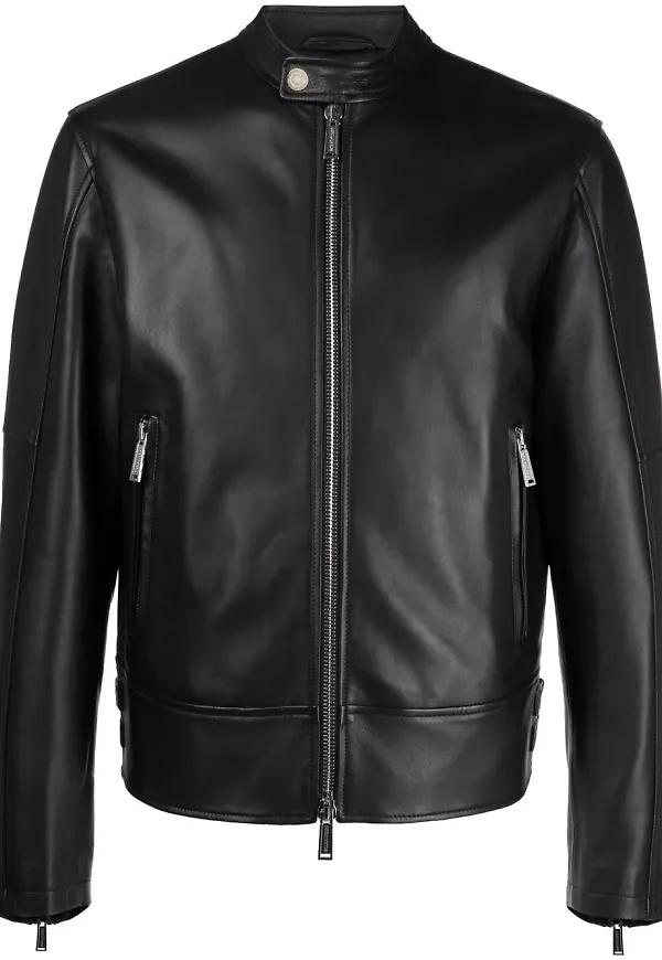 Dsquared2 skinnjacka med dragkedja - Svart