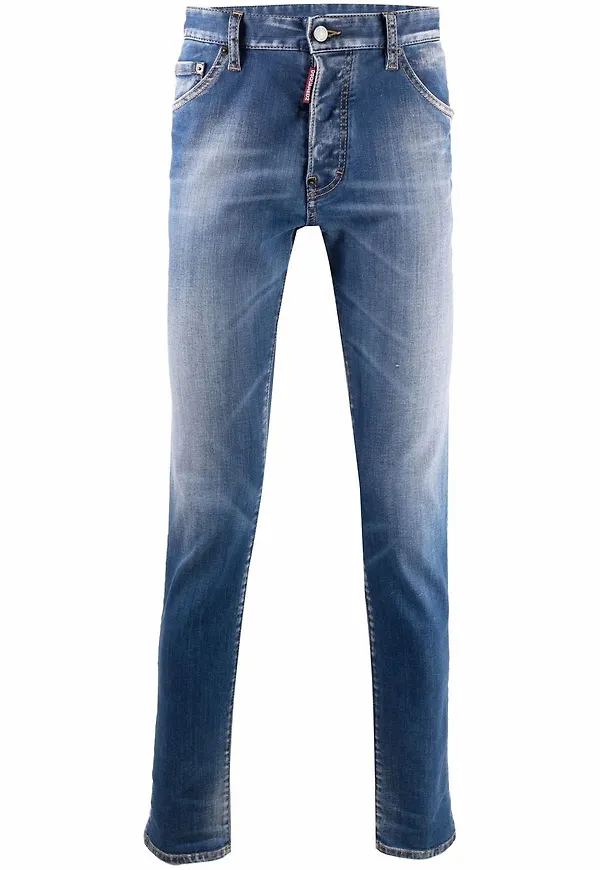 Dsquared2 skinny-jeans med blekt effekt - Blå