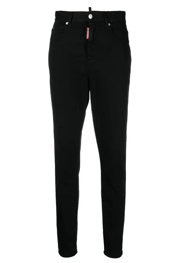 Dsquared2 skinny-jeans med hög midja - Svart